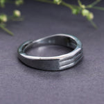 Load image into Gallery viewer, Sterling Silver Triple Stripe Wave Ring | Daily Wear Band