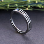 Load image into Gallery viewer, Sterling Silver Triple Stripe Wave Ring | Daily Wear Band