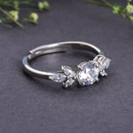Load image into Gallery viewer, Sterling Silver Solitaire & Marquise Accent Ring for Women