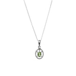 将图像加载到图库查看器中, 925 Silver Peridot Jewelry Set for Women | Gift Idea
