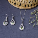 Load image into Gallery viewer, 925 Silver Peridot Teardrop Jewelry Set | Women's Gift