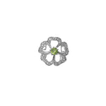 Load image into Gallery viewer, 925 Silver Flower Jewelry Set with Green Gemstone | Gift for Her