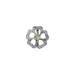 Load image into Gallery viewer, 925 Silver Flower Jewelry Set with Green Gemstone | Gift for Her