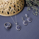 Load image into Gallery viewer, 925 Silver Blue Gemstone Jewelry Set for Women | Gift Idea