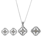 将图像加载到图库查看器中, 925 Silver Cubic Zirconia Jewelry Set | Women's Gift