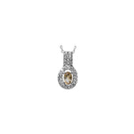 将图像加载到图库查看器中, Silver Citrine Jewelry Set | Earrings, Pendant, Ring for Women