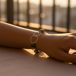 将图像加载到图库查看器中， Silver Stone Chain Bracelet | Fashion Jewelry for Women
