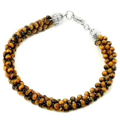 Tiger Eye Bead Bracelet for Women | Natural Stone Jewelry