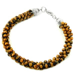 Load image into Gallery viewer, Tiger Eye Bead Bracelet for Women | Natural Stone Jewelry
