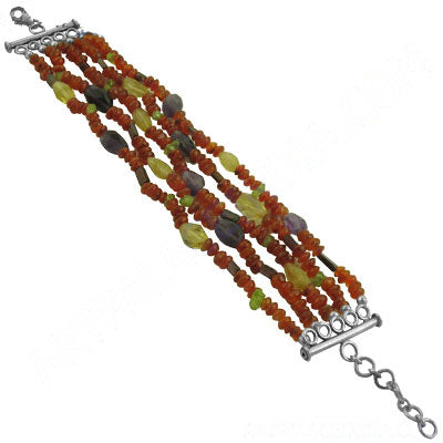 Beaded Gemstone Bracelet | Multi-Strand Bracelet for Women