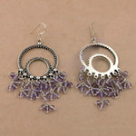 Load image into Gallery viewer, 925 Silver Amethyst Drop Earrings for Women | Dangle Earrings
