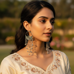 Load image into Gallery viewer, 925 Silver Labradorite Dangle Earrings for Women | Boho Jewelry
