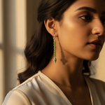 Load image into Gallery viewer, 925 Silver Peridot Drop Earrings for Women | Green Gemstone Jewelry
