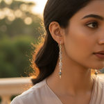 Load image into Gallery viewer, 925 Sterling Silver Clear Stone Drop Earrings for Women | Gift
