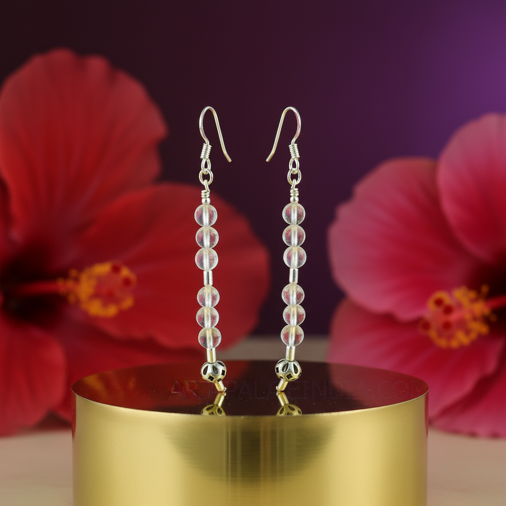 925 Sterling Silver Clear Stone Drop Earrings for Women | Gift