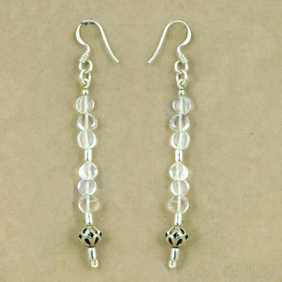925 Sterling Silver Clear Stone Drop Earrings for Women | Gift