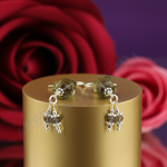 Load image into Gallery viewer, 925 Silver Green Gemstone Earrings for Women | Dangle Jewelry
