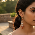 Load image into Gallery viewer, 925 Sterling Silver Carnelian Stone Earrings for Women
