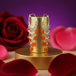 Load image into Gallery viewer, 925 Silver Orange Bead Drop Earrings | Women&#39;s Fashion Jewelry
