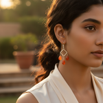 Load image into Gallery viewer, 925 Silver Red Carnelian Drop Earrings for Women | Dangle
