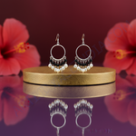 Load image into Gallery viewer, 925 Silver Pearl &amp; Onyx Bead Chandelier Earrings for Women
