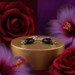 Load image into Gallery viewer, 925 Silver Black Onyx Dangle Earrings for Women | Gemstone Jewelry
