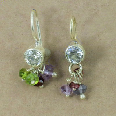 925 Silver Gemstone Dangle Earrings | Women's Jewelry Gift
