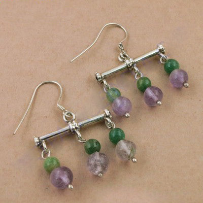 925 Silver Gemstone Drop Earrings for Women | Daily Wear Gift