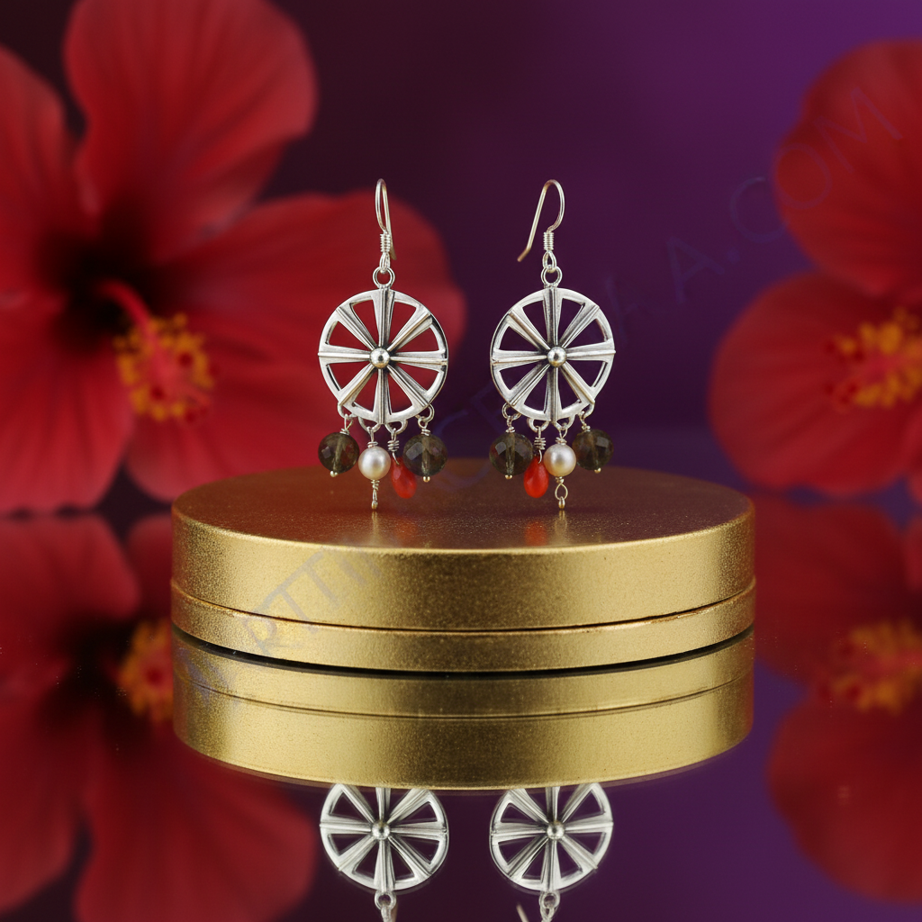 925 Silver Gemstone Dangle Earrings for Women | Gift Jewelry