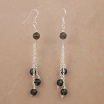 Load image into Gallery viewer, 925 Silver Smoky Quartz Dangle Earrings for Women | Gift
