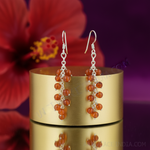 Load image into Gallery viewer, 925 Silver Carnelian Bead Dangle Earrings for Women | Gift

