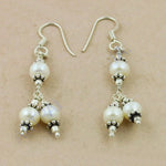 将图像加载到图库查看器中， 925 Silver Pearl Dangle Earrings for Women | Elegant Jewelry
