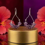 Load image into Gallery viewer, 925 Silver Amethyst Drop Earrings for Women | Gemstone Jewelry
