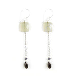 将图像加载到图库查看器中， Silver Dangle Earrings with Smokey Quartz | Women's Fashion Jewelry
