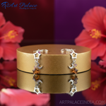 Load image into Gallery viewer, 925 Silver Star &amp; Moon Dangle Earrings for Women | Celestial Jewelry
