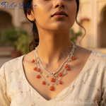 Load image into Gallery viewer, 925 Silver Carnelian Necklace for Women | Gemstone Jewelry
