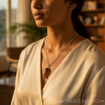 Load image into Gallery viewer, Silver Fish Pendant Necklace for Women | Gemstone Jewelry
