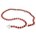 Load image into Gallery viewer, Red Jasper Beaded Necklace with Crystal Pendant | Women's Jewelry
