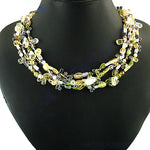 Load image into Gallery viewer, Multi-Strand Gemstone Necklace for Women | Statement Jewelry
