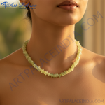 Load image into Gallery viewer, Green Peridot Chip Necklace for Women | Gemstone Jewelry
