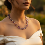 Load image into Gallery viewer, Amethyst Gemstone Necklace for Women | Sterling Silver Jewelry
