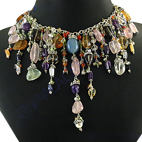 Gemstone Beaded Necklace | Artisan Jewelry | For Women