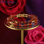 Load image into Gallery viewer, Multi-Strand Carnelian Bead Necklace | Gemstone Jewelry for Women
