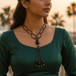 将图像加载到图库查看器中， 黑色串珠项链 | 女士个性饰品
