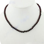 Load image into Gallery viewer, Garnet Bead Necklace | Red Gemstone Jewelry for Women
