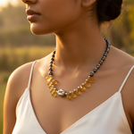 Load image into Gallery viewer, Citrine &amp; Pearl Necklace | Gold Accents | Women&#39;s Jewelry Gift
