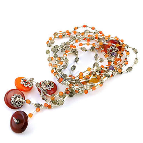 Gemstone Beaded Necklace | Artisan Jewelry for Women | Gift