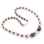 Load image into Gallery viewer, Rose Quartz Beaded Necklace | Sterling Silver | Women's Gift
