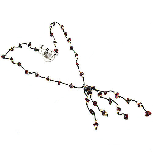 Garnet Bead Necklace for Women | Fashion Jewelry