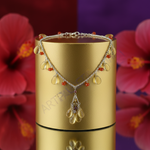 Load image into Gallery viewer, Silver Citrine Teardrop Necklace for Women | Gemstone Jewelry
